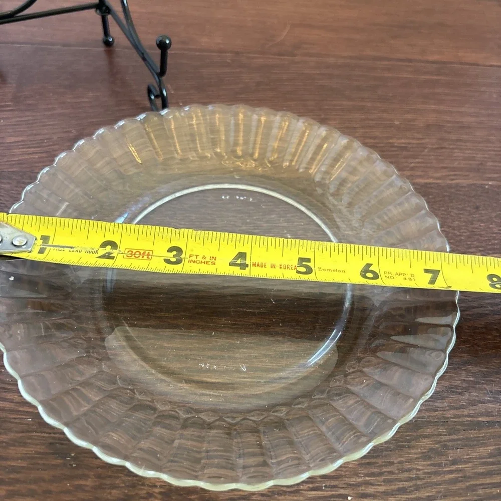 Vintage Fortecrisa‎ Mexico Clear Glass Plate 7